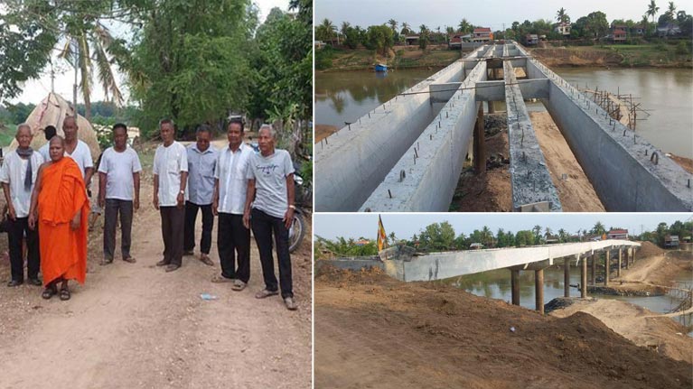 ​ស្ពានថ្ម​មួយ​ចំណាយ​ថវិកា​អស់​ជិត​៤០​ម៉ឺន​ដុល្លារ​រួចមកហើយ បាន​ផ្អាក​ដំណើរការ ព្រោះ​តែ​ខ្វះ​កញ្ចប់​ថវិកា ដើម្បី​បញ្ចប់​លើ​គម្រោង​សាងសង់​ស្ពាន​