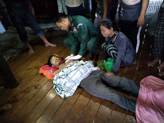 បុរស់ម្នាក់ទៅភ្ជួរស្រែពេលមេឃកំពង់ភ្លៀងត្រូវរន្ទះបាញ់បណ្ដាលអោយស្លាប់ភ្លាមៗនៅកណ្ដាលវាលស្រែ