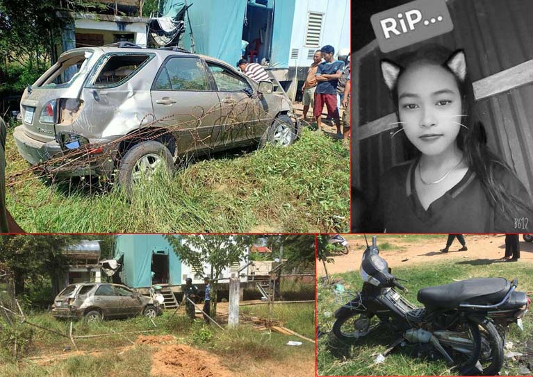 រថយន្តRX300 បុកម៉ូតូចំពេញទំហឹងបណ្តាលឱ្យរបួសធ្ងន់ម្នាក់ និងស្លាប់បាត់បង់ជីវិតម្នាក់នៅហ្នឹងកន្លែងកើតហេតុ