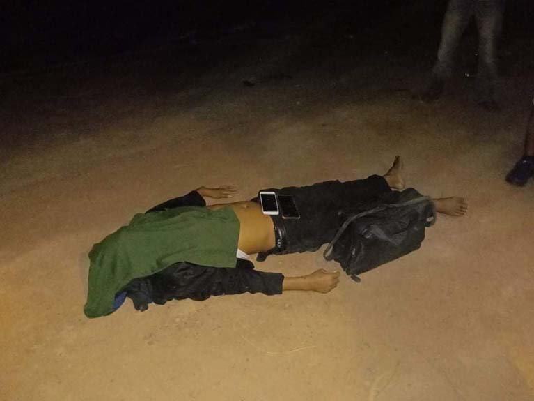 បើកម៉ូតូបុកគោយន្តកន្ត្រៃពីក្រោយបណ្ដាលឲ្យបុរសម្នាក់ស្លាប់ភ្លាមៗនៅកន្លែងកើតហេតុ