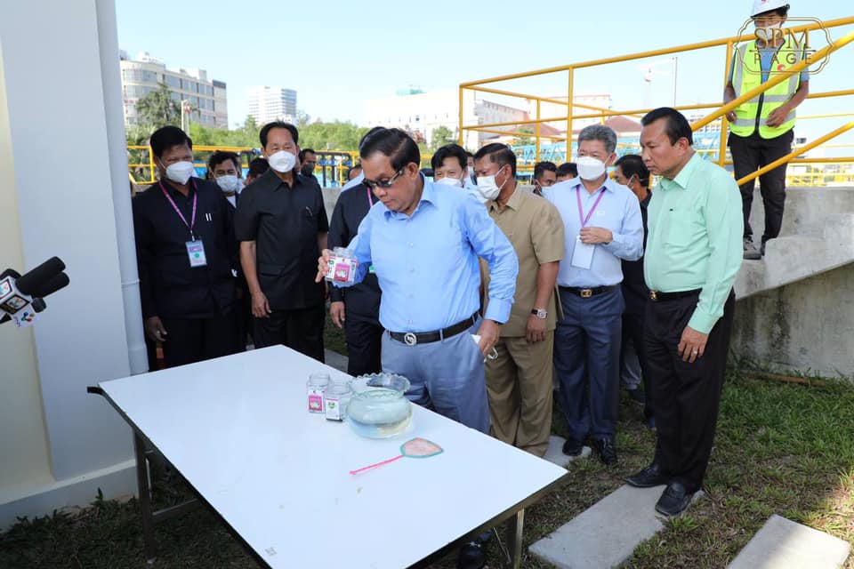 សម្តេចតេជោ ហ៊ុន សែន បង្ហាញអំពីសារៈសំខាន់នៃការសាងសង់អាងប្រព្រឹត្តិកម្មទឹកកខ្វក់នៅខេត្តព្រះសីហនុ