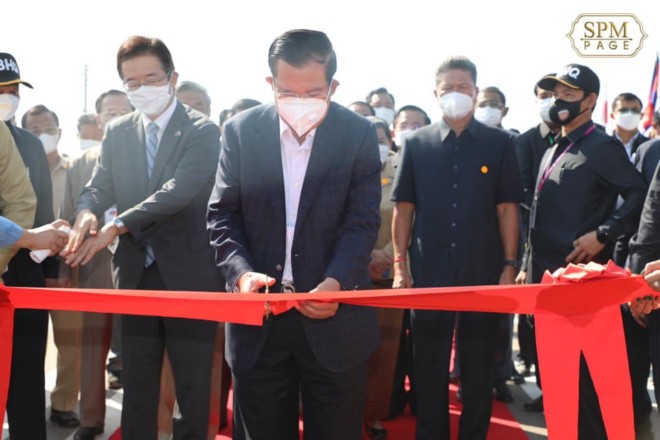 សម្តេចតេជោ ហ៊ុន សែន អញ្ជើញសម្ពោធដាក់ឱ្យប្រើប្រាស់ កំណាត់ផ្លូវជាតិលេខ៥ បាត់ដំបង-សិរីសោភ័ណ