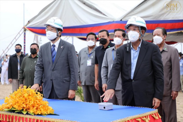 សម្តេចតេជោ ហ៊ុន សែន អញ្ជើញបើកការដ្ឋានសាងសង់ស្ថានីយ៍ប្រព្រឹត្តកម្មទឹកកខ្វក់បឹងជើងឯក