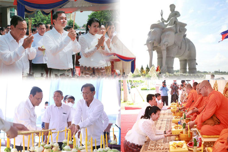 រដ្ឋបាល​ខេត្ត​កំពង់ចាម ប្រារព្ធ​ពិធី​បុណ្យ​អភិសេក​បដិមា “​ព្រះឥន្ទ្រ​គង់​លើ​ដំរី​ឯរ​វ័ណ​”