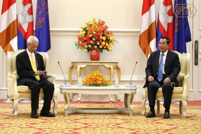 សម្ដេចតេជោ ហ៊ុន សែន អនុញ្ញាតឱ្យឯកអគ្គរាជទូតថៃ បញ្ចប់បេសកកម្មការងារនៅកម្ពុជា ចូលជួបជម្រាបលា