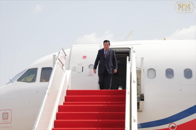 សម្ដេចតេជោ ហ៊ុន សែន អញ្ជើញដឹកនាំគណៈប្រតិភូត្រឡប់មកដល់ប្រទេសកម្ពុជាវិញហើយ