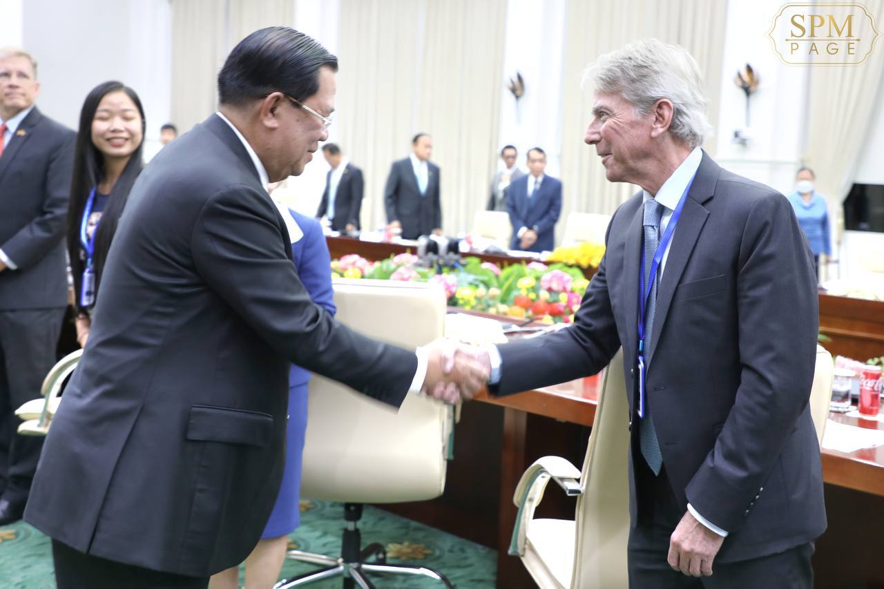 សម្តេចតេជោ ហ៊ុន សែន អញ្ជើញជួបជាមួយគណៈប្រតិភូនៃក្រុមប្រឹក្សាធុរកិច្ចសហរដ្ឋអាមេរិក-អាស៊ាន