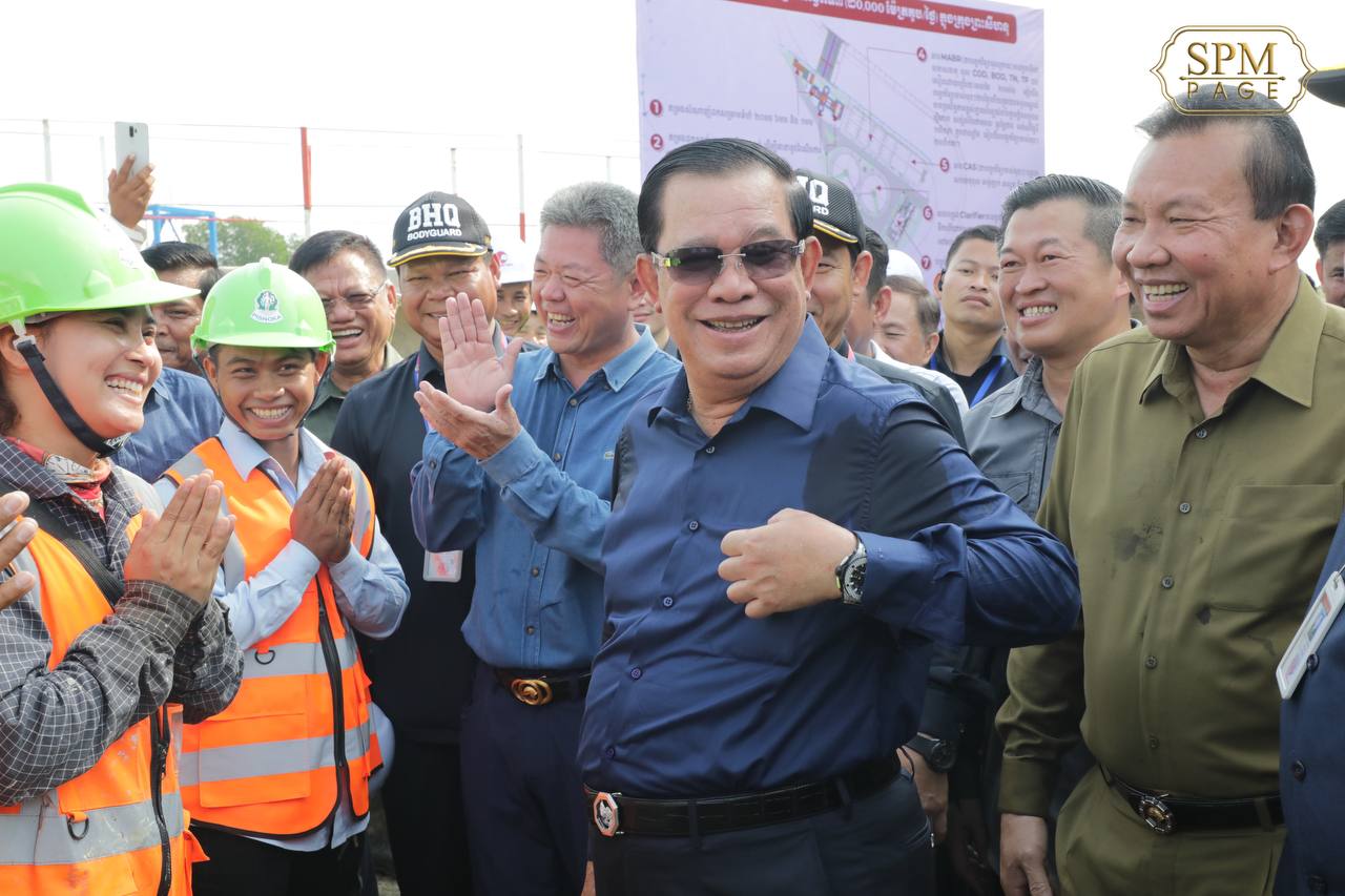 សម្ដេចតេជោ ហ៊ុន សែន អញ្ជើញពិនិត្យសមិទ្ធផល និងវឌ្ឍនភាពនៃការសាងសង់ស្ថានីយប្រព្រឹត្តិកម្មទឹកកខ្វក់ទី៣ នៅខេត្តព្រះសីហនុ