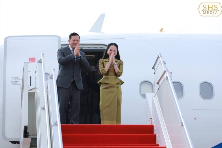 សម្តេចធិបតី ហ៊ុន ម៉ាណែត អញ្ជើញដឹកនាំគណៈប្រតិភូអញ្ជើញចូលរួមវេទិកាខ្សែក្រវាត់ និងផ្លូវនៅចិន