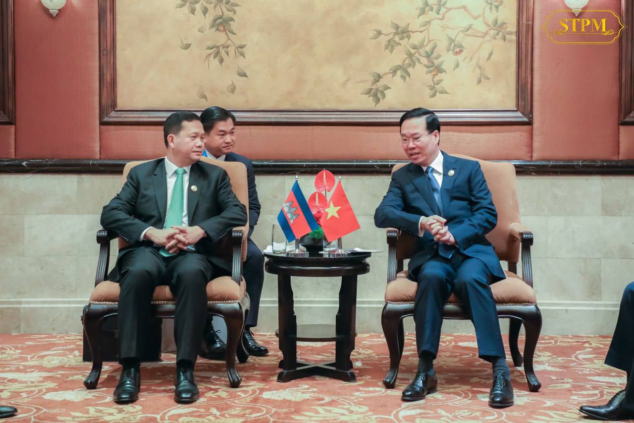 សម្តេចធិបតី ស្នើ ឯកឧត្តមប្រធានាធិបតីវៀតណាម ពាក់ព័ន្ធនឹងការពន្លឿនការចរចានៃការតភ្ជាប់ផ្លូវល្បឿនភ្នំពេញ-បាវិត និងបាវិត-ហូជីមិញ ដើម្បីជាការសម្រួលដល់ការផ្លាស់ប្តូរពាណិជ្ជកម្ម និងទេសចរណ៍