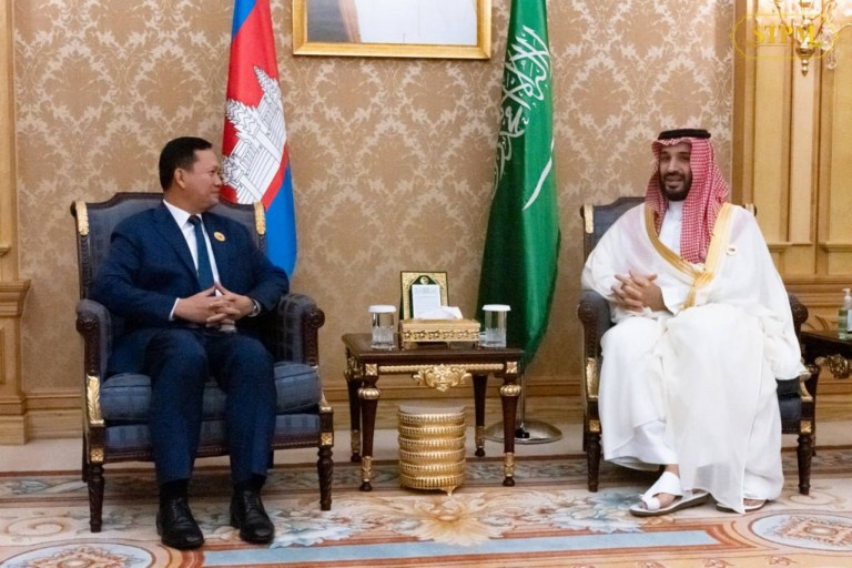 នាយករដ្ឋមន្ត្រីកម្ពុជា និងអារ៉ាប៊ីសាអូឌីត ប្តេជ្ញាចិត្តរួមគ្នាក្នុងការពង្រឹង និងពង្រីកទំនាក់ទំនងទ្វេភាគី បន្ថែមទៀត