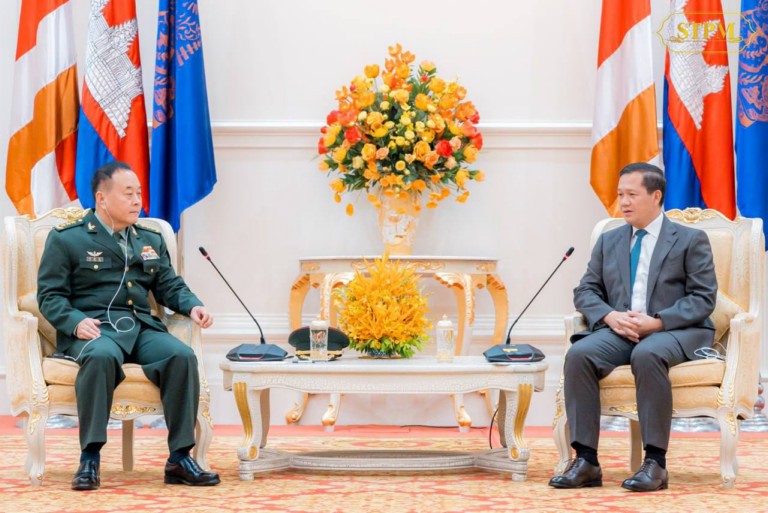 សម្តេចធិបតី ហ៊ុន ម៉ាណែត បានអនុញ្ញាតឱ្យ មេបញ្ជាការកងទ័ពជើងគោក នៃកងទ័ពរំដោះប្រជាជនចិន ចូលជួបសម្តែងការគួរសម និងពិភាក្សាការងារ