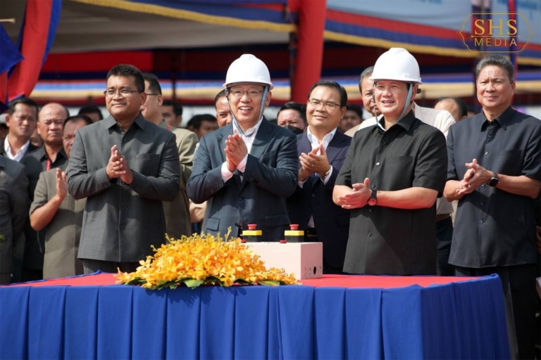 សម្តេចធិបតី ហ៊ុន ម៉ាណែត អញ្ជើញបើកការដ្ឋានសាងសង់ស្ពានឆ្លងទន្លេបាសាក់ (ចាក់អង្រែក្រោម-ព្រែកប្រា)