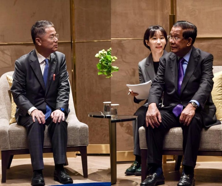 សម្ដេចតេជោ ហ៊ុន សែន អនុញ្ញាតឱ្យ លោក Oh Chang-seok ប្រធានក្រុមហ៊ុន Mugungwha Trust Co., Ltd. ចូលជួបសម្ដែងការគួរសម