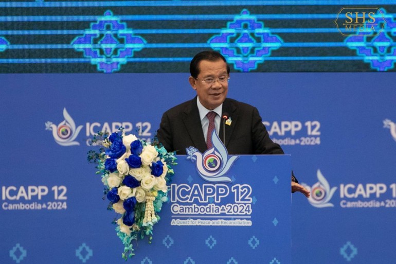 សម្ដេចតេជោ ហ៊ុន សែន ប្រធានគណបក្សប្រជាជនកម្ពុជា និងជាប្រធានកិត្តិយសមហាសន្និបាតអន្តរជាតិបណ្ដាគណបក្សនយោបាយនៅអាស៊ី លើកទី១២ – 12th General Assembly of ICAPP (International Conference of Asian Political Parties ) អញ្ជើញជួបពិភាក្សាការងារជាមួយ ឯកឧត្តម ជិន ថាញ់មិន (Tran Tranh Man) ប្រធានរដ្ឋសភានៃសាធារណរដ្ឋសង្គមនិយមវៀតណាម