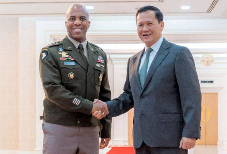 មេបញ្ជាការកងទ័ពជើងគោកសហរដ្ឋអាមេរិក ប្រចាំប៉ាស៊ីហ្វិក (USARPAC) វាយតម្លៃខ្ពស់ចំពោះកម្ពុជាដែលបញ្ជូនកងកម្លាំងថែរក្សាសន្តិភាពក្រោមឆ័ត្រអង្គការសហប្រជាជាតិ