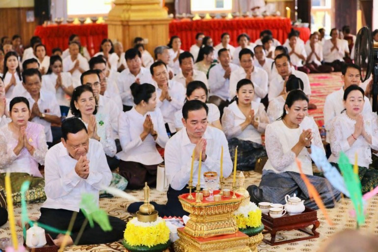 ថ្នាក់ដឹកនាំខេត្តកំពង់ចាម អញ្ជើញចូលរួមកាន់បិណ្ឌវេនទី៣ នៅវត្តខេមវន្តបឹងស្នាយ និងវត្តបូទុមរតនៈដីដុះ