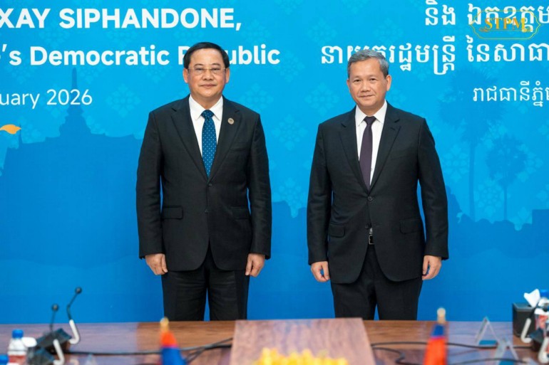 ​កម្ពុជា​-​ឡាវ ប្ដេជ្ញា​ជំរុញ​ពាណិជ្ជកម្ម​ទ្វេភាគី​ឱ្យ​សម្រេច​ដល់​គោលដៅ ៧០០ លាន​ដុល្លារ​អាមេរិក ត្រឹម​ឆ្នាំ​២០៣០