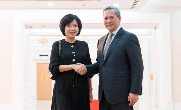 លោកជំទាវឯកអគ្គរដ្ឋទូតសិង្ហបុរីចប់អាណត្តិនៅកម្ពុជា ជឿជាក់យ៉ាងមុតមាំថា ទំនាក់ទំនង និងកិច្ចសហប្រតិបត្តិការកម្ពុជា-សិង្ហបុរី នឹងកាន់តែរីកចម្រើនរឹងមាំបន្ថែមទៀត